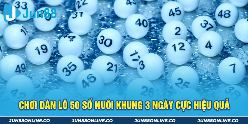 Chơi dàn lô 50 số nuôi khung 3 ngày cực hiệu quả